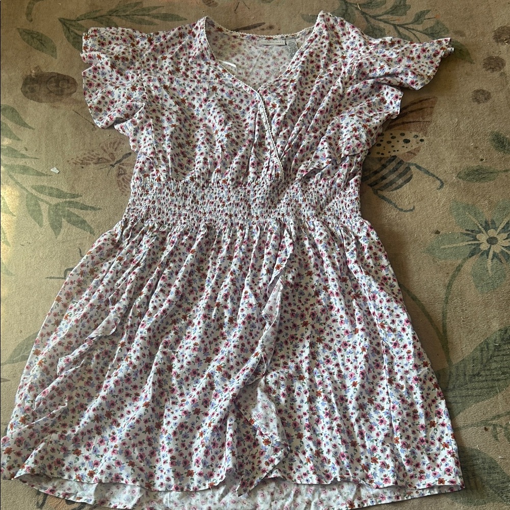 Sincerely Jules Pink and White Floral Casual Dress